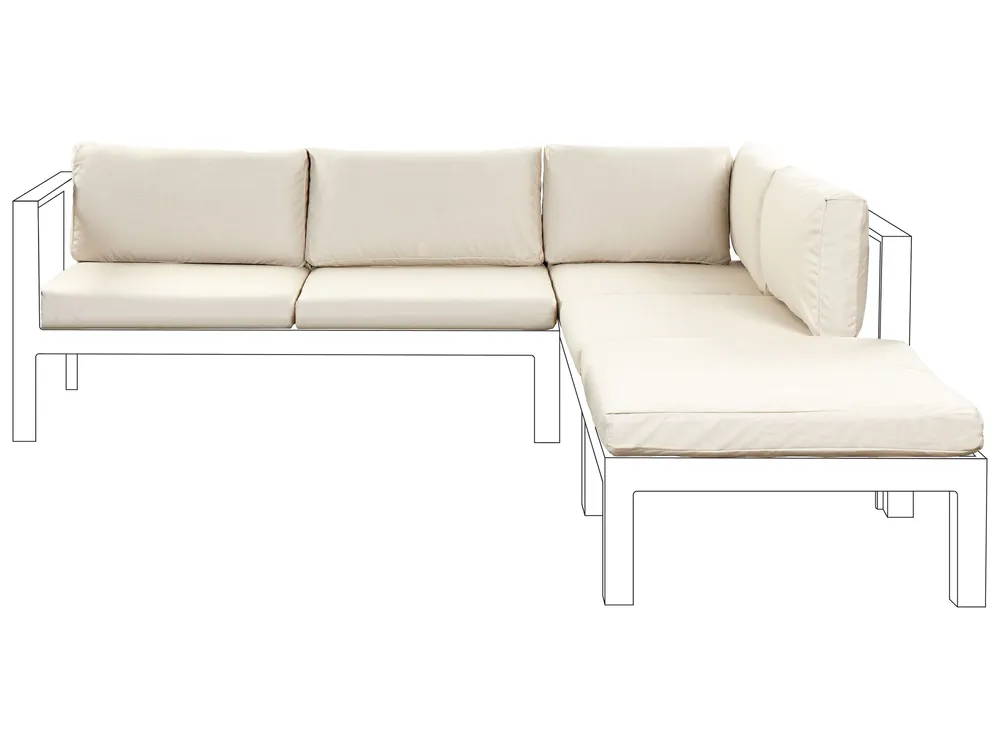 Outdoor Cushion Cover Set Cor creme MESSINA