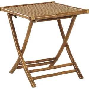 Bamboo Bistro Table 70 x 70 cm Light Wood MOLISE