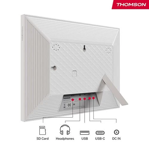 Moldura Eletrônico Thomson Smart Photo Frame F10W 10" HD Wi-Fi 32GB - Branco