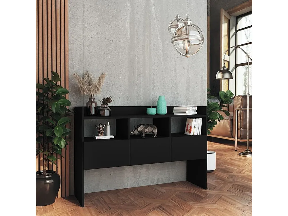Ergonômico de Alta Qualidade Aparador 105x30x70 cm contraplacado preto
