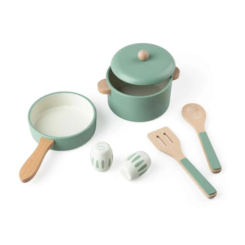 Profissional Premium Sebra Panela de cozinha e conjunto de frigideiras em madeira