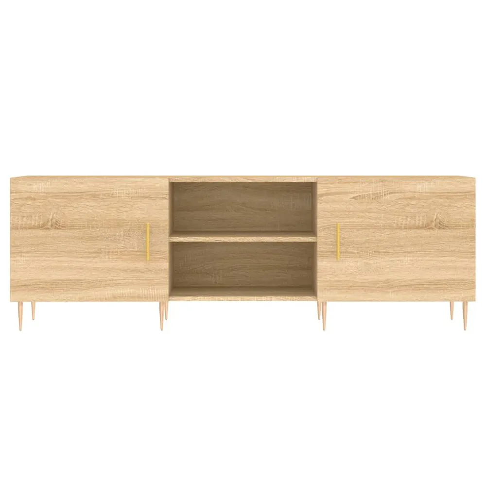 Aparador com Portas Móvel de TV 150x30x50 cm derivados de madeira carvalho sonoma