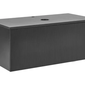 Bathroom Wall Mounted Cabinet 100 x 52 cm Preto ALZIRA