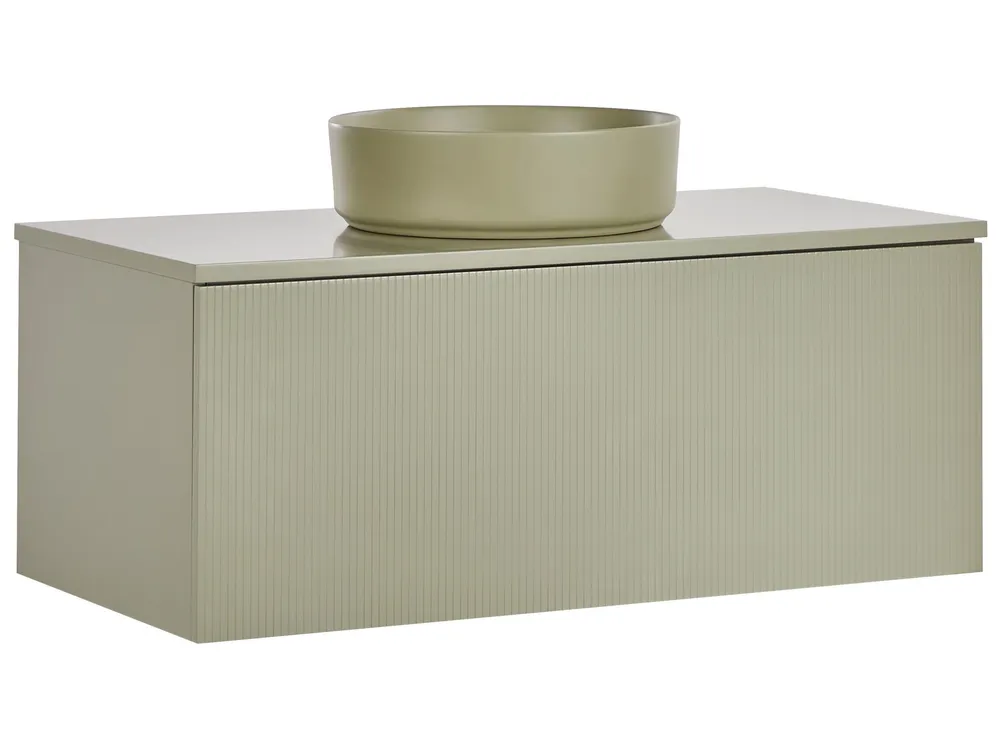 Bathroom Wall Mounted Cabinet Basin 100 x 52 cm Musgo ALZIRA/UTIEL