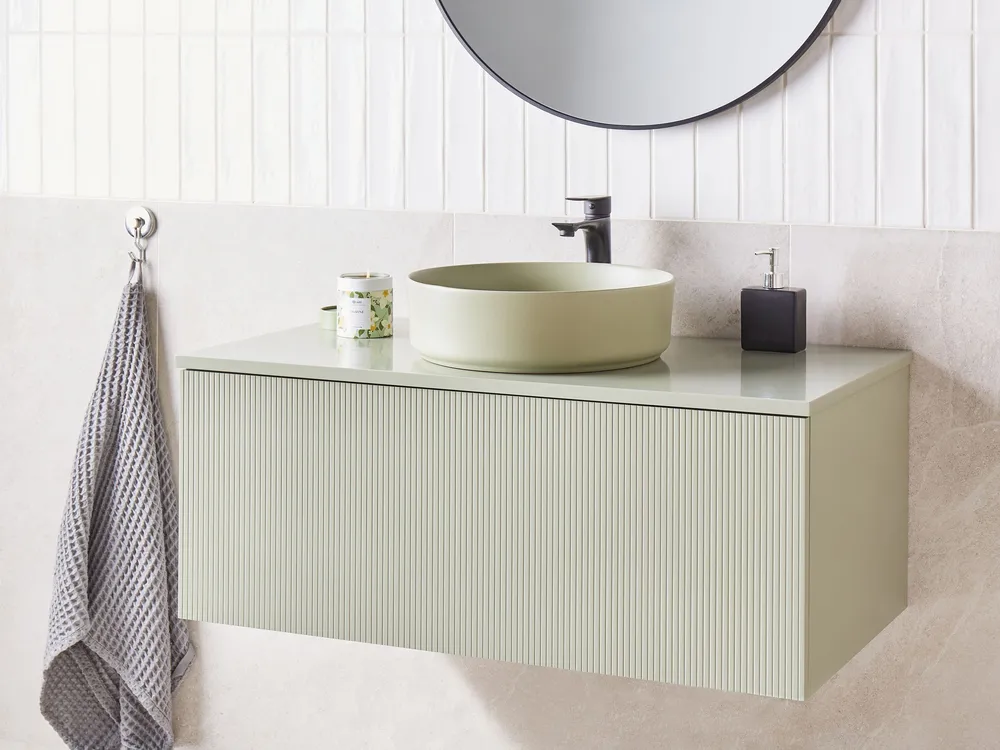 Bathroom Wall Mounted Cabinet Basin 100 x 52 cm Musgo ALZIRA/UTIEL