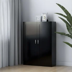 Estante 82,5x30,5x115 cm contraplacado preto