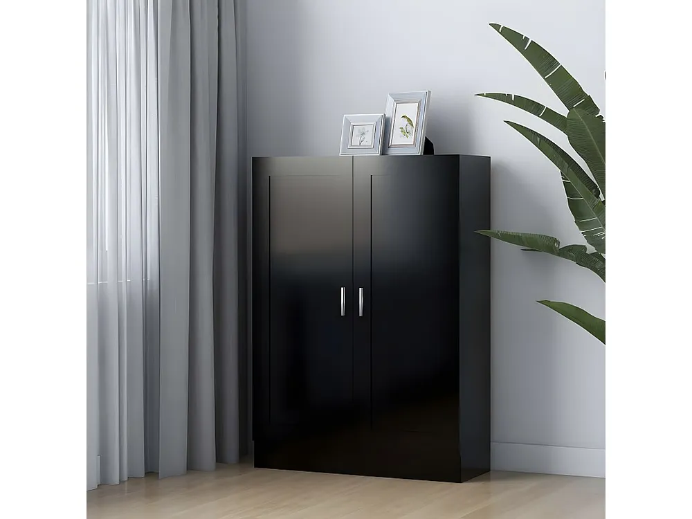 Estante 82,5x30,5x115 cm contraplacado preto