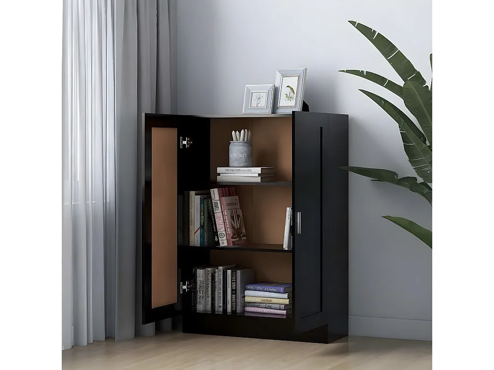 Estante 82,5x30,5x115 cm contraplacado preto