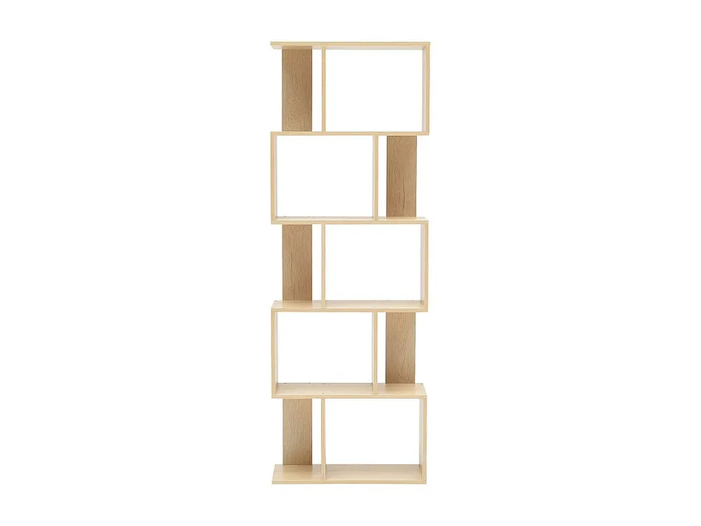 Estante 5 Prateleiras Madeira Bege Moderna 172,5x60x24