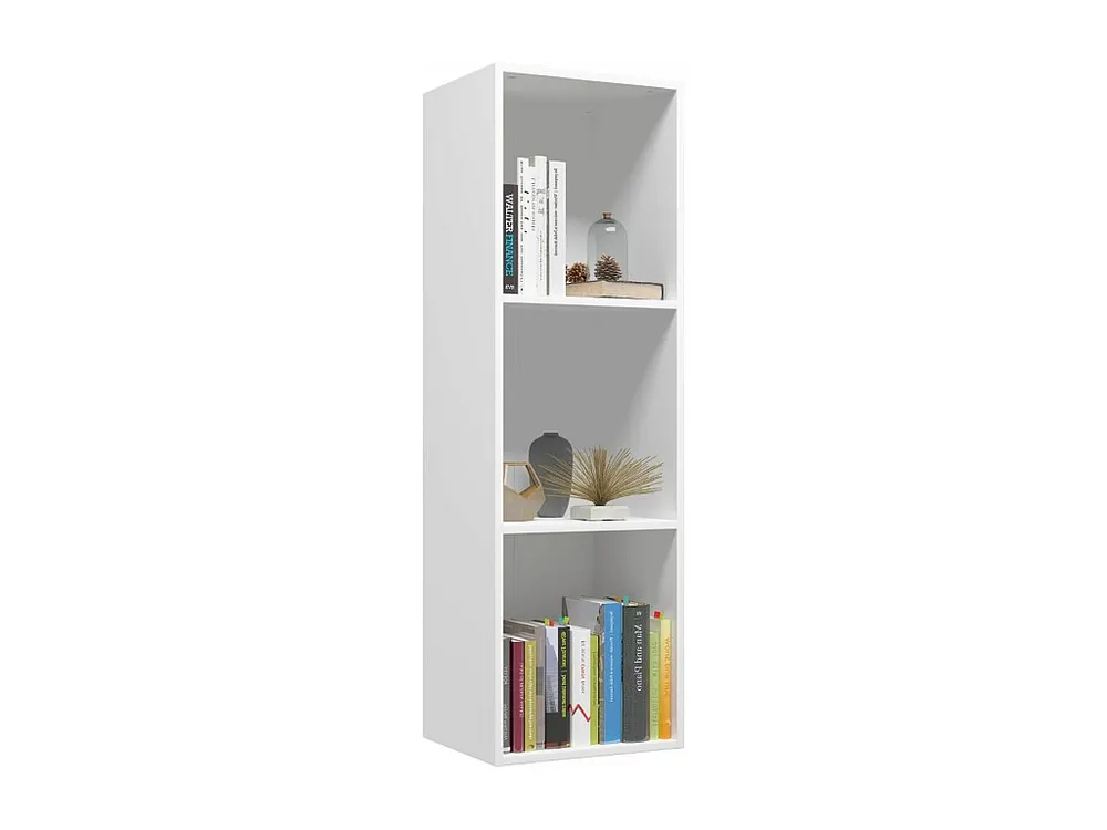 Estante/móvel de TV 36x30x114 cm contraplacado branco