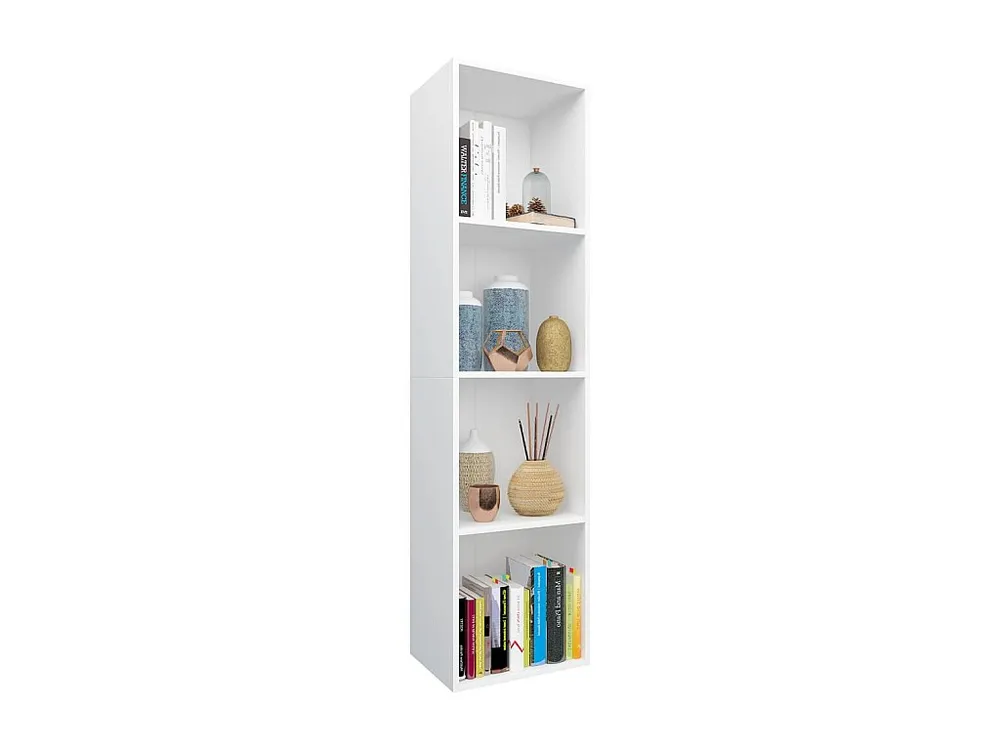 Estante/móvel de TV 36x30x143 cm contraplacado branco