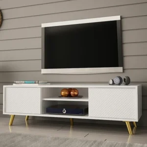 Mesa para TV Merced F101, O número de portas: 2, 140x42x40cm