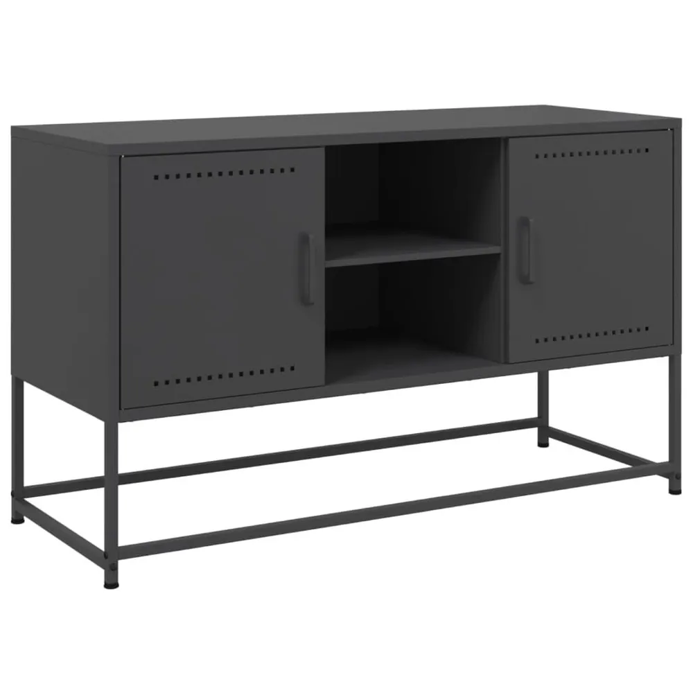 Móvel de TV 100,5x39x60,5 cm ço preto