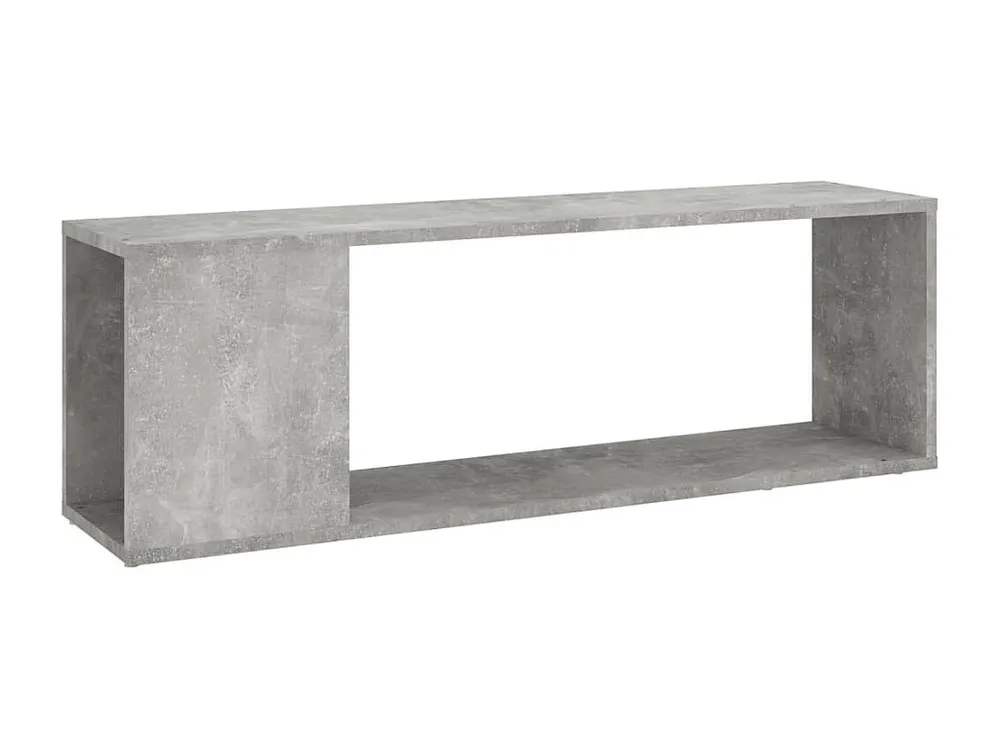 Móvel de TV 100x24x32 cm contraplacado cinzento cimento