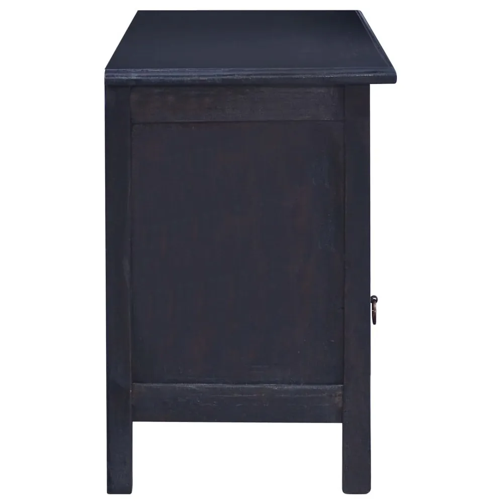 Móvel de TV 100x30x45 cm mogno maciço castanho café preto-claro para Assistir TV