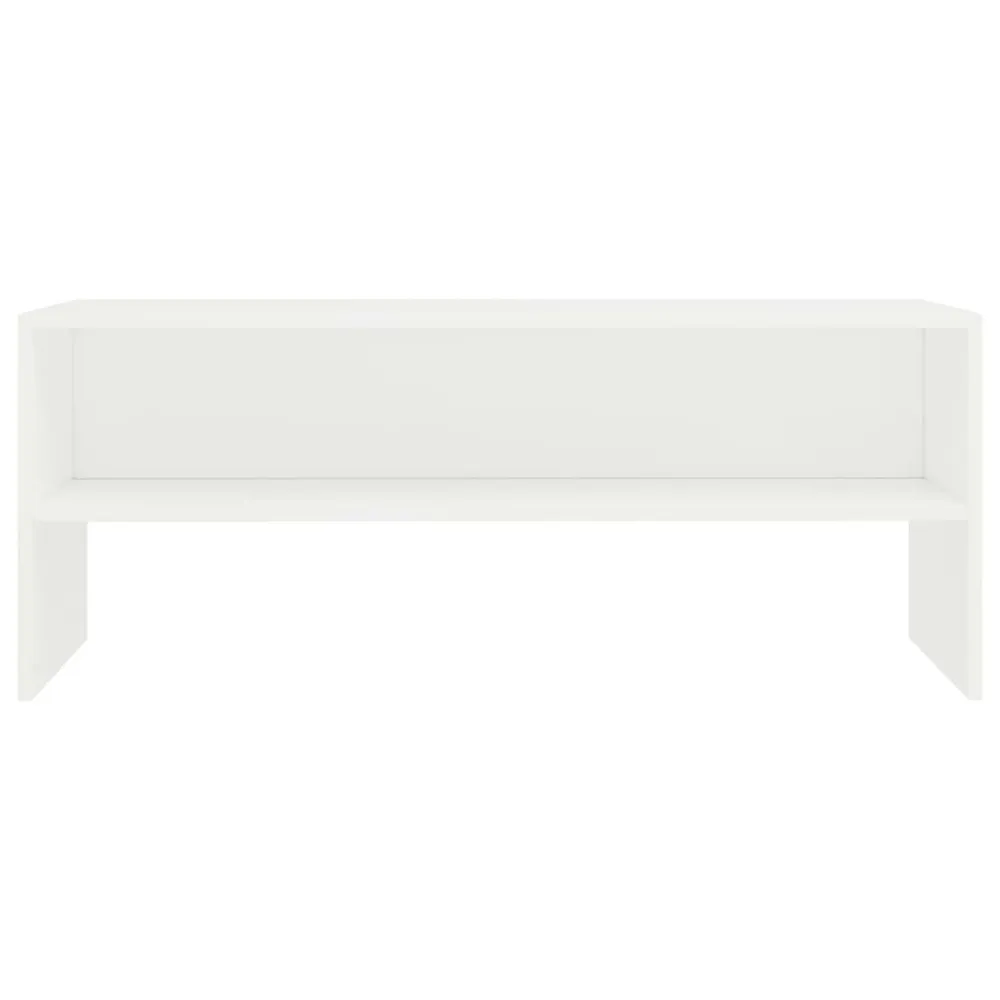 Móvel de TV 100x40x40 cm derivados de madeira branco com Garantia de 2 Anos