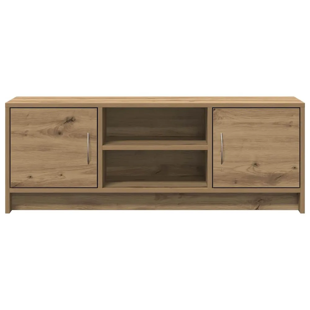 Móvel TV 102x30x37,5 cm derivados de madeira carvalho artisiano com Espaço para Lenha