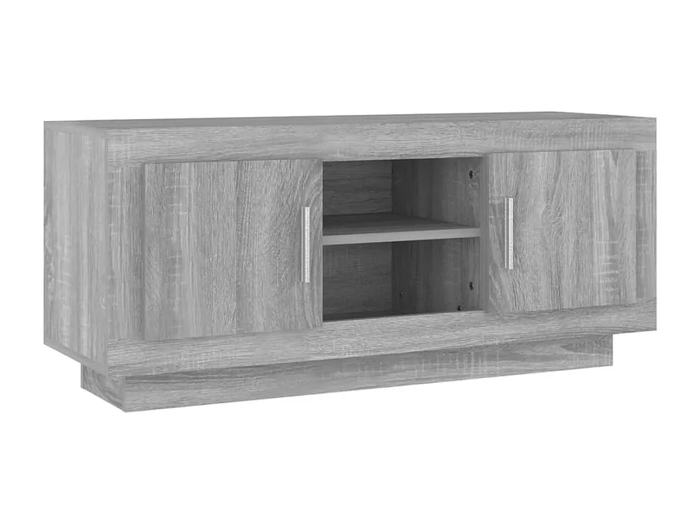 Móvel de TV 102x35x45 cm derivados de madeira cinzento sonoma