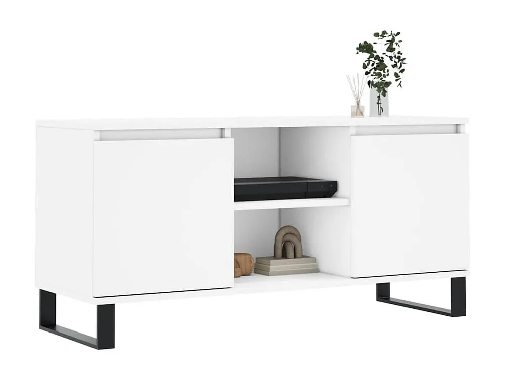 Móvel de TV 104x35x50 cm derivados de madeira branco