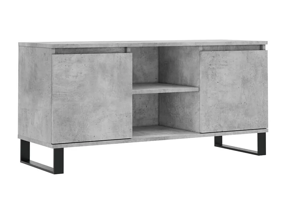 Móvel de TV 104x35x50 cm derivados de madeira cinzento cimento