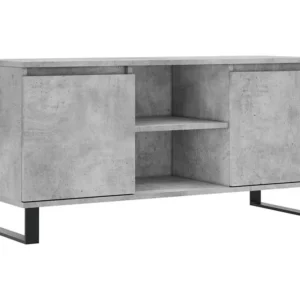 Móvel de TV 104x35x50 cm derivados de madeira cinzento cimento