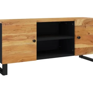 Móvel de TV 105x33x46 cm madeira de acácia maciç