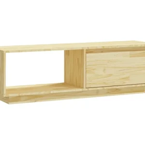 Móvel de TV 110x30x33,5 cm madeira de pinho maciç