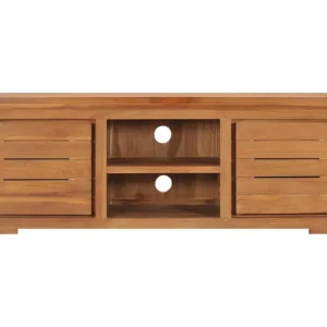 Móvel de TV 110x30x40 cm madeira de teca maciç