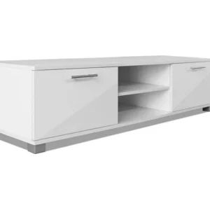 Móvel de TV 120x40,3x34,7 cm branco cintilante