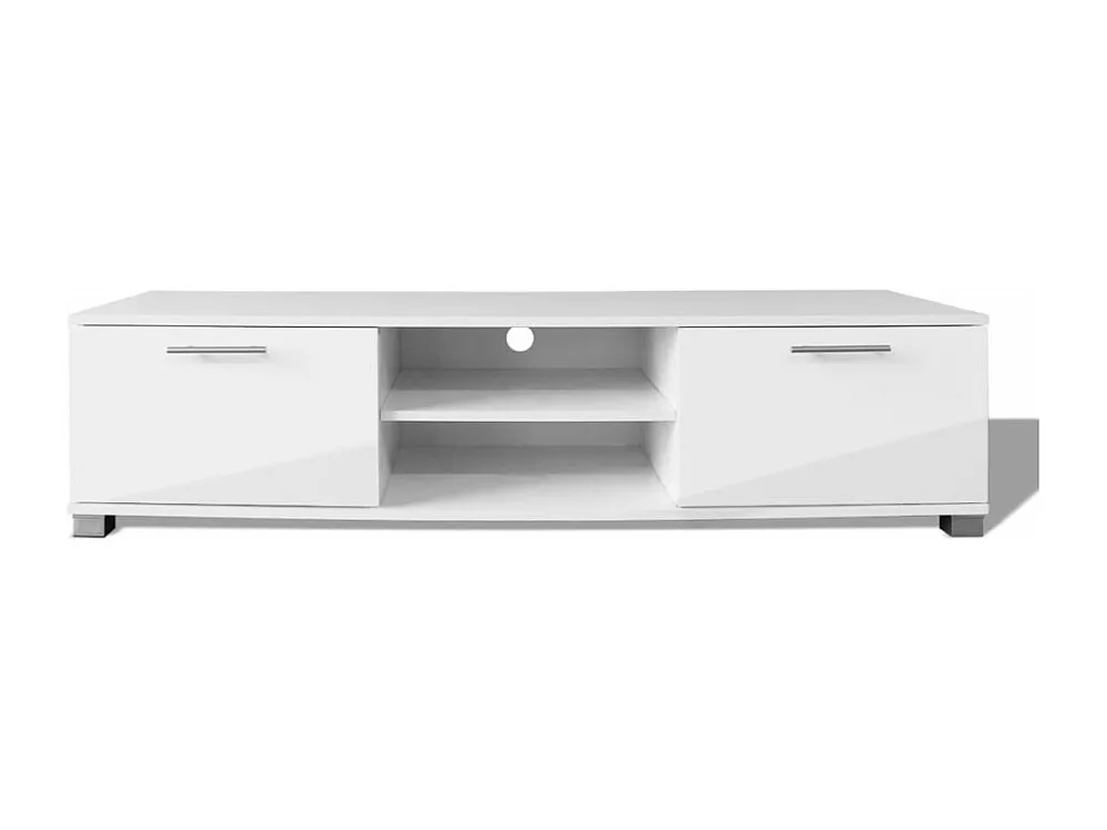 Móvel de TV 120x40,3x34,7 cm branco cintilante