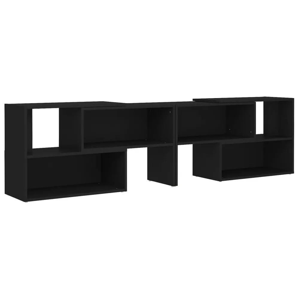 Móvel de TV 149x30x52 cm derivados de madeira preto