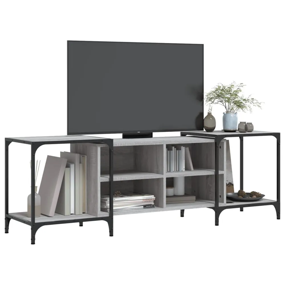 Móvel de TV 153x37x50 cm derivados de madeira cinzento sonoma