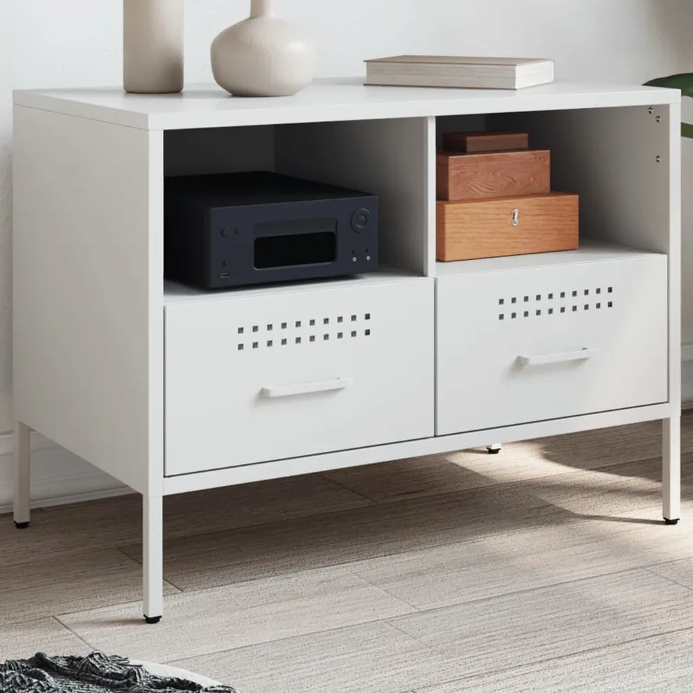Móvel de TV 68x39x50,5 cm ço branco
