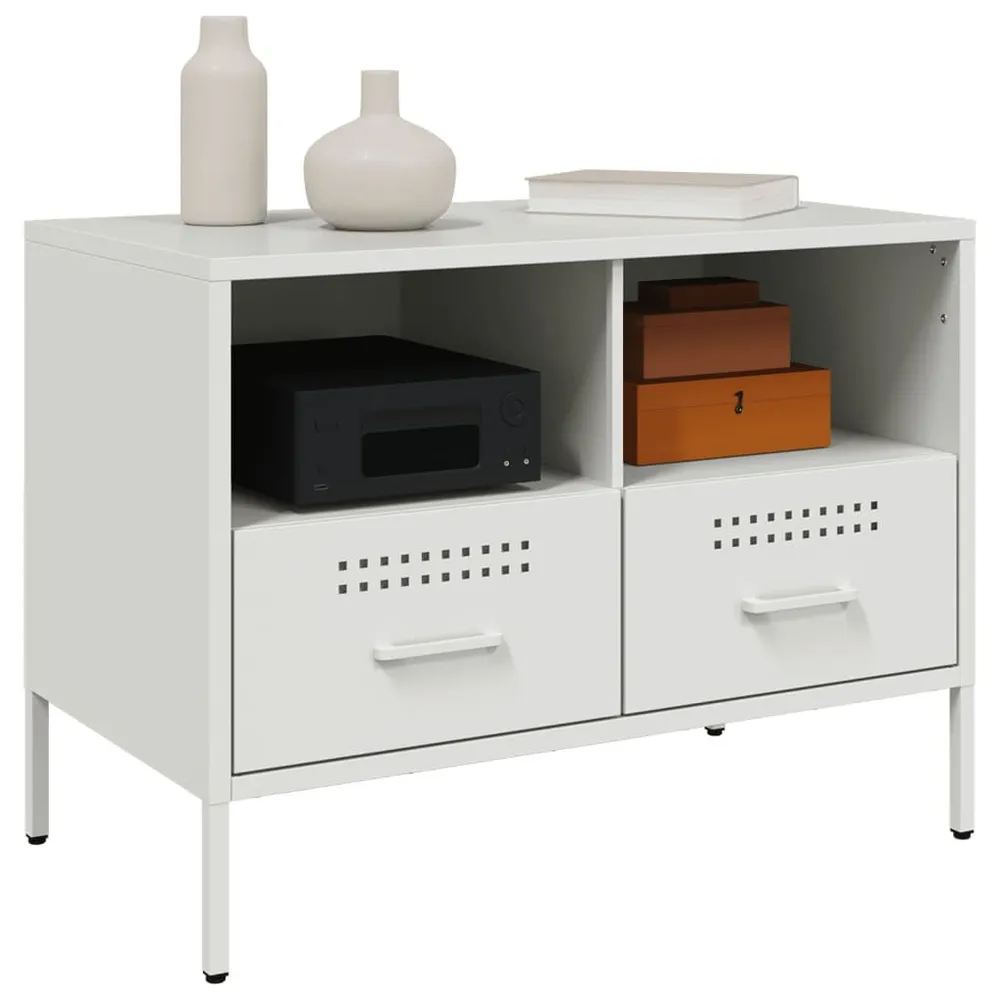 Móvel de TV 68x39x50,5 cm ço branco