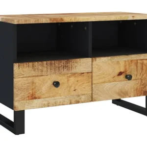 Móvel de TV 70x33x46 cm madeira de mangueira maciç