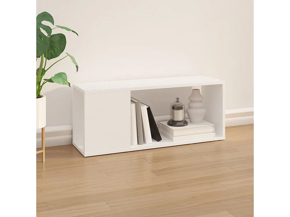 Móvel de TV 80x24x32 cm contraplacado branco