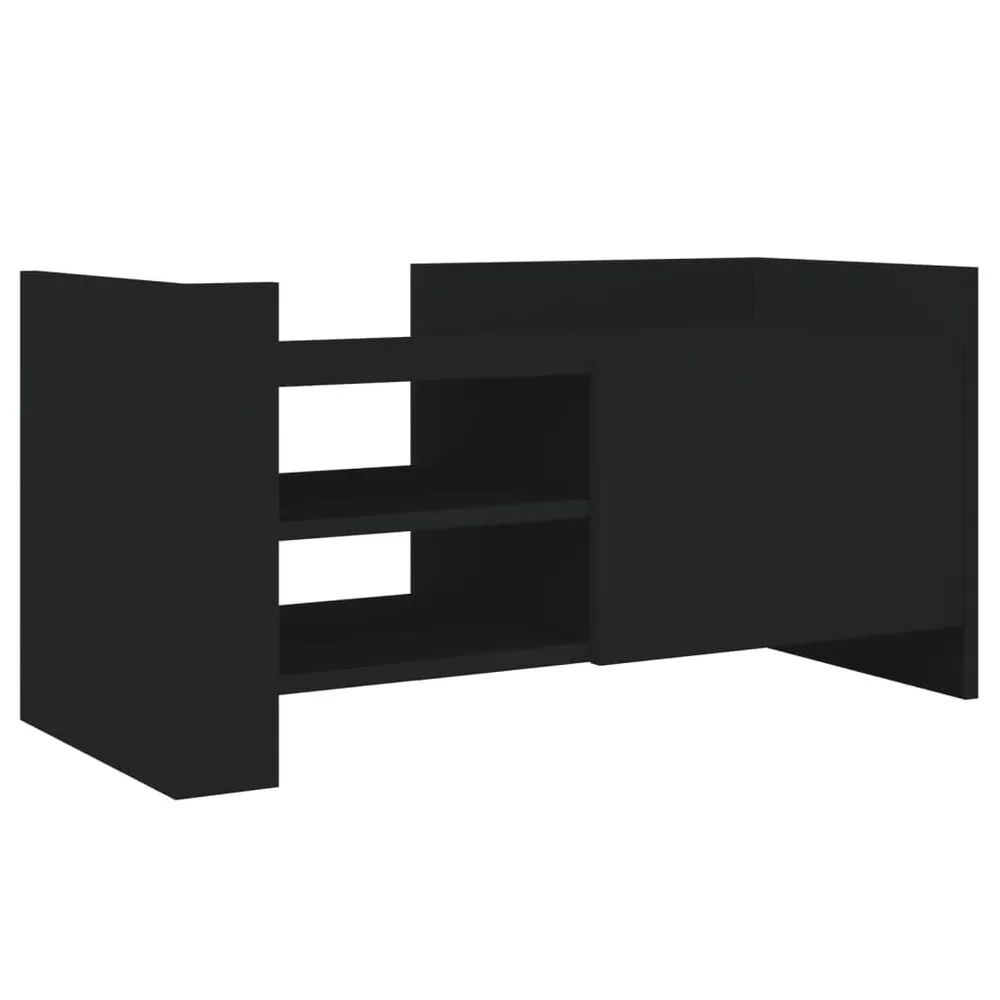 Móvel de TV 80x35x40 cm derivados de madeira preto