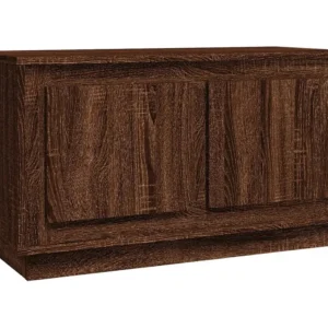 Móvel de TV 80x35x45 cm derivados de madeira carvalho castanho