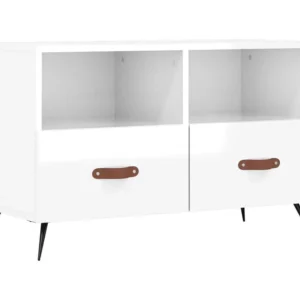 Móvel de TV 80x36x50 cm derivados de madeira branco radiante