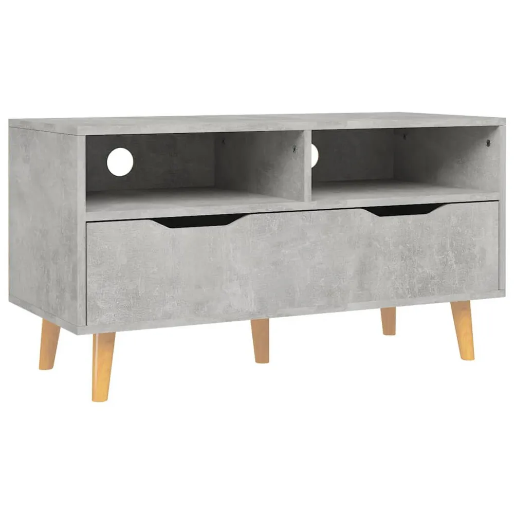 Móvel de TV 90x40x48,5 cm derivados de madeira cinza sonoma em Veludo