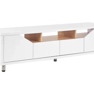Móvel de TV com 2 gavetas e 2 portas branco CINCI