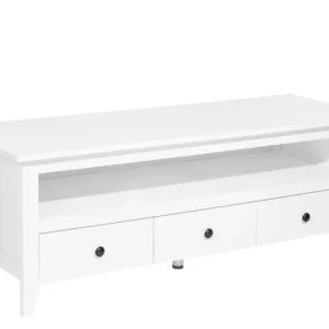 Móvel de TV com 3 gavetas e 1 prateleira branco BERKELEY