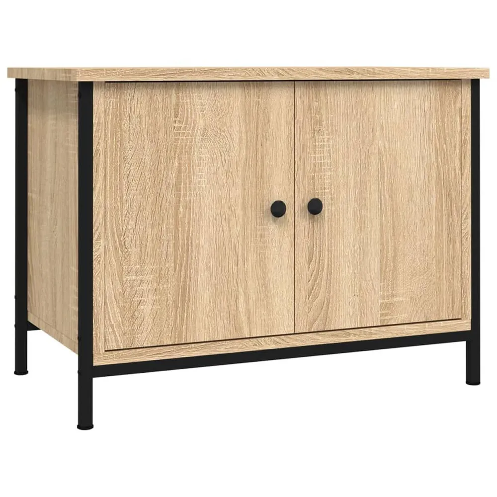 Móvel TV com portas 60x35x45 cm deriv. madeira carvalho sonoma