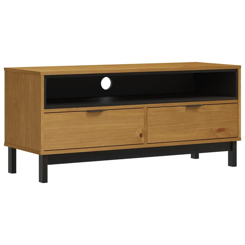 Móvel de TV FLAM 110x40x50 cm madeira de pinho maciç com Garantia de 2 Anos