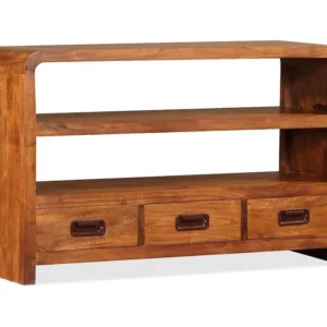 Móvel de TV madeira de acácia maciç 90x30x55 cm