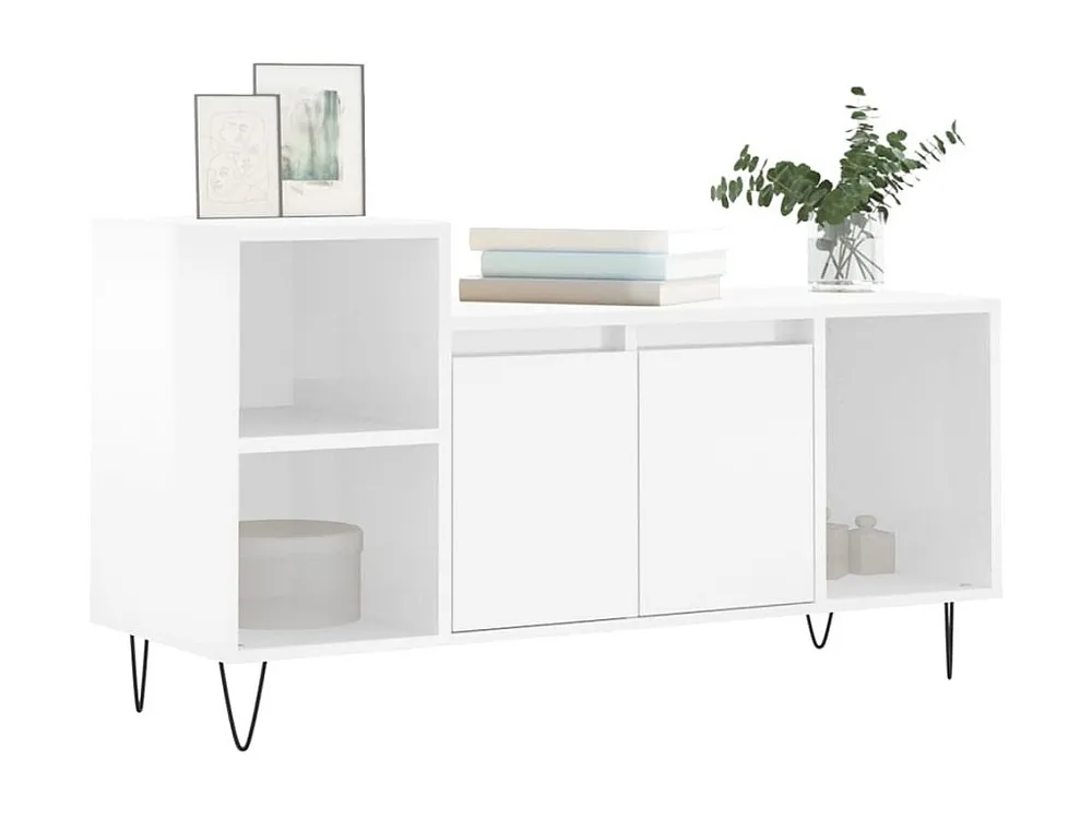 Móvel para TV 100x35x55 cm derivados madeira branco radiante