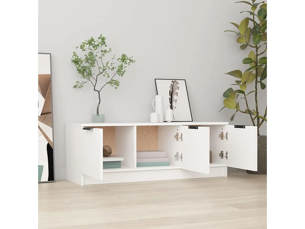 Móvel para TV 102x35x36,5 cm derivados de madeira branco