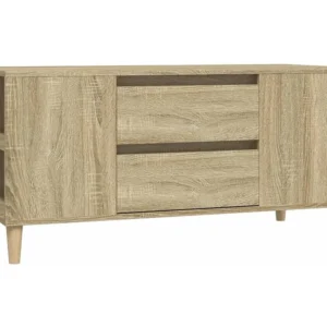 Móvel para TV 102x44,5x50 cm derivados de madeira carvalho sonoma com Espaço para Lenha