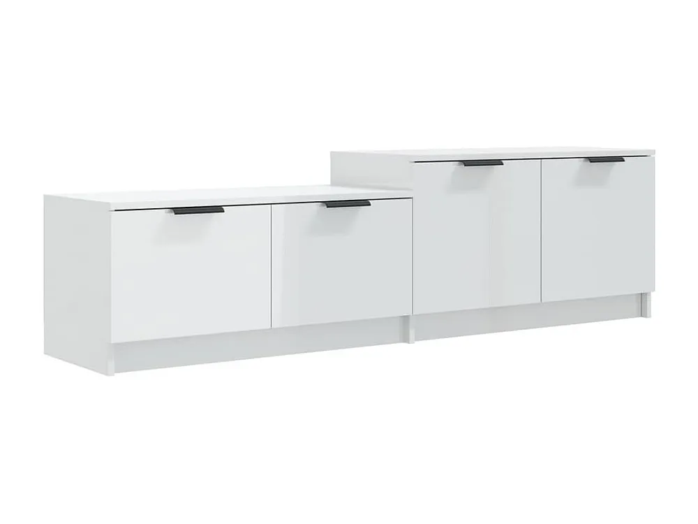 Móvel para TV 158,5x36x45cm derivados de madeira branco luminoso
