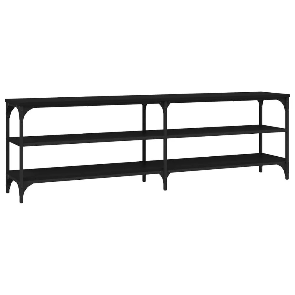 Móvel para TV 160x30x50 cm derivados de madeira preto
